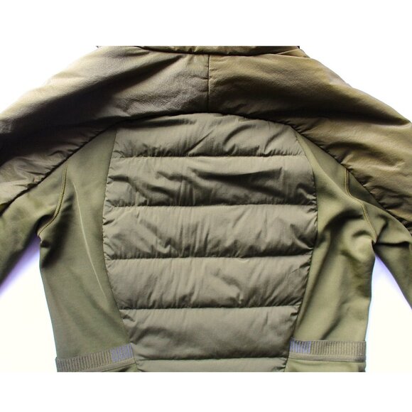 Lululemon Down For It All Jacket / Size 6 / Moss Green Down-Filled Goose Run - Picture 9 of 12